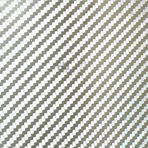 CARBON 4D STICKER SILVER LASER