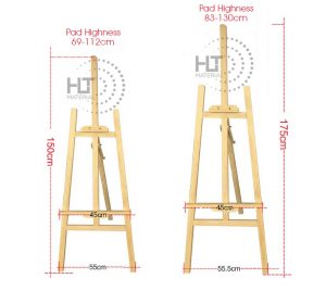 PINE WOOD EASEL STAND 3C
