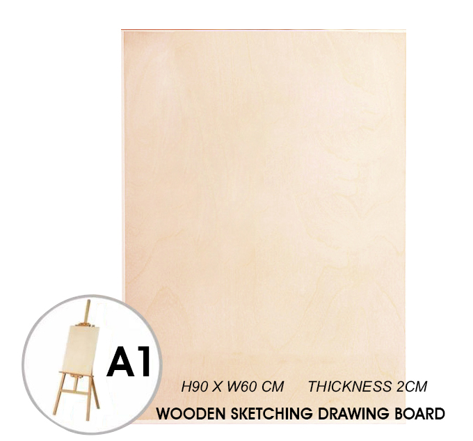 Jackson's : Heavyweight Wood Drawing Board : 48x61cm : 0.8 cm Thick |  Jackson's Art Supplies